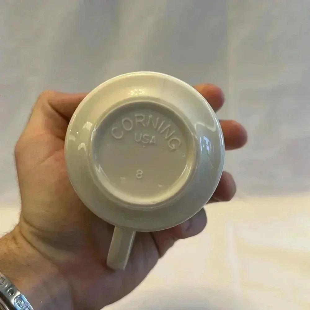 Set of 8 Vintage Corningware Corelle Abundance Fruit Mugs Coffee Cups - Picture 6 of 6